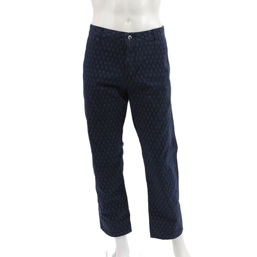 Dockers Men Chino Pants Blue Argyle Button Fly Size 36